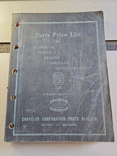 1946 chrysler parts price - 1946,