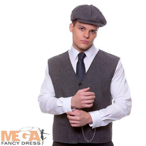 Mens 1920s ganster waistcoat - 1920s, +