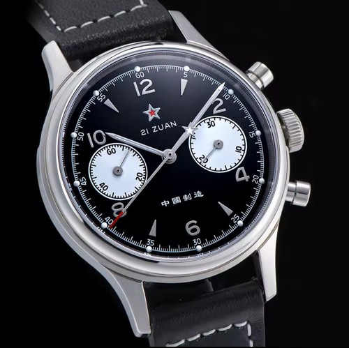 Red star chronograph black