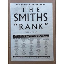 SMITHS RANK  POSTER SIZED original music press advert from 1988 (aged)  - these 
