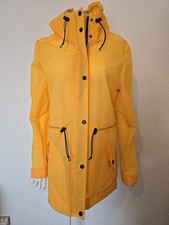 NEXT Yellow Hooded Zip Through Semi Sheer Waterproof Mac Jacket -Size 12