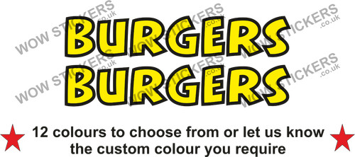 Burgers stickers street - 2, x