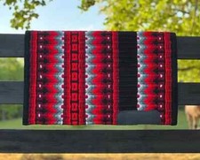 Horse Western Saddle Blanket Show Saddle pad Blanket with New Zealand wool.