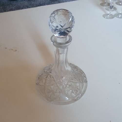 Vintage cut glass crystal - glass,