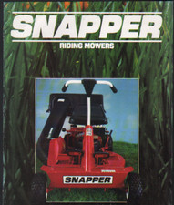 SNAPPER Riding Lawn Mowers Brochure Leaflet