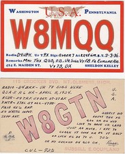 2 x QSL Cards USA 1934/36