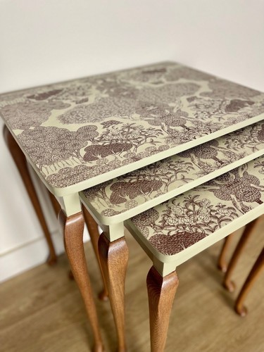 Hand painted vintage nest - vintage,