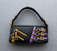 Vintage MATTEL Monster High CLAWDEEN WOLF Black Purse BAG Spare Part Piece