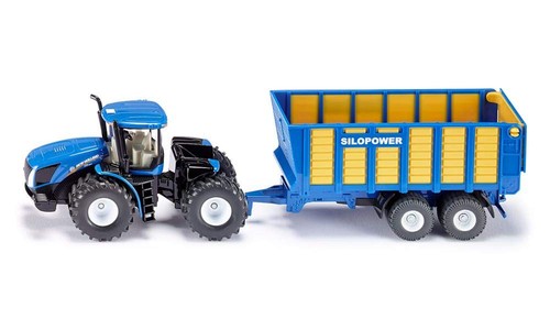 Siku tractor with silage - tractor,