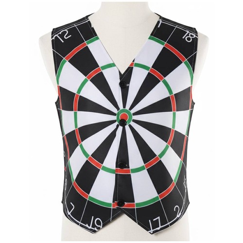 Adults dartboard waistcoat - dartboard,