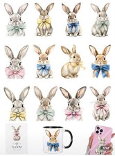 1 Sheets Easter Spring Bunny