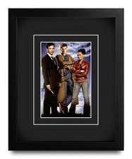 David Tennant & John Simm Signed 10x8 Framed Photo Display Autograph Doctor Who