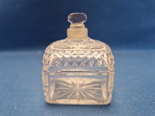 Antique cut glass inkwell - cut,