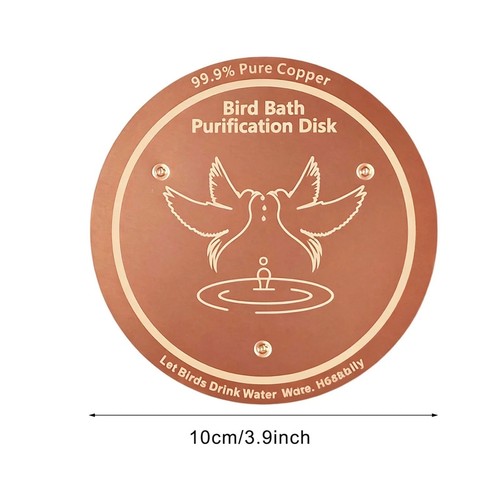 Bird bath copper disk - bath,