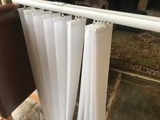 Vertical Blind White Fabric