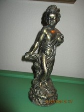 Art Nouveau Spelter/ Pot Metal Cherub Lamp Base Statue (SALE)
