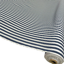 Polycotton Fabric 10mm/ 1cm Wide Stripes Sold By The Metre 114cm Wide