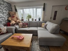 Dfs grey sofa set - dfs,