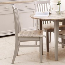 Florence High back chair, Quality Truffle kitchen dining chair with wooden seat