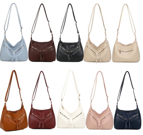 Women shoulder bag multi zip - women's,