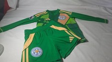 Leicester City Green Kit... 5-6 Years...Adidas... Shirt / Shorts no socks