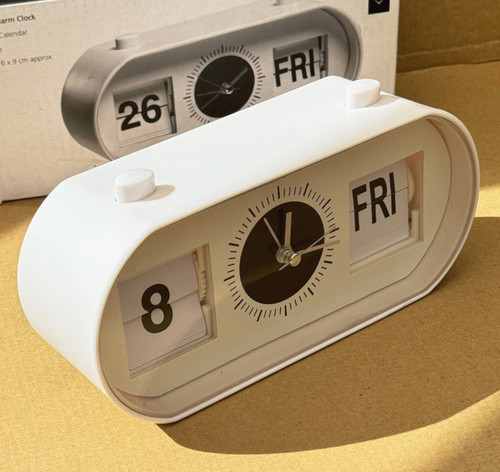 Retro clock with manual flip - clock,