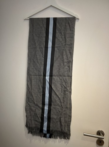 Gucci grey light blue scarf - grey,