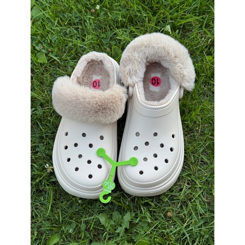 Crocs stomp lined clog bone - crocs,
