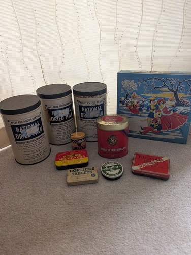 Collection vintage tins - vintage,