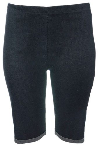 Blue denim look knee length - look,
