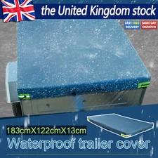 Waterproof Heavy Duty Trailer Cover Travel Camper Car Body Protector 6ft x 4ft