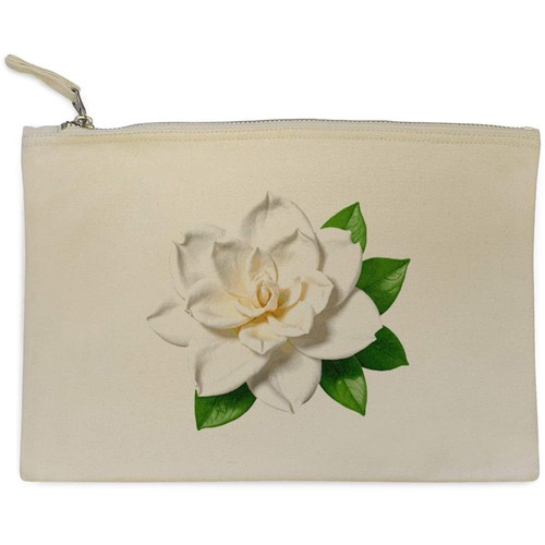 Gardenia flower canvas - canvas, zip