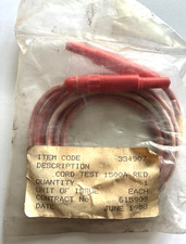 2 x GPO / Post Office / BT Engineers Cord Connection/test 1500A Red New 1988