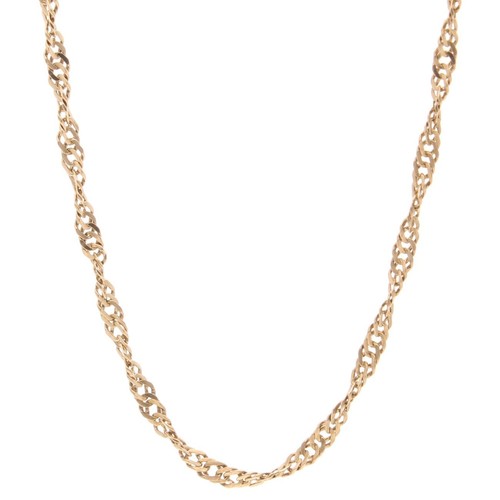 9carat yellow gold - 9carat, 18.75"