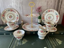 Vintage Royal Grafton Bone China Malvern Afternoon Tea Set for 2 scalloped edge