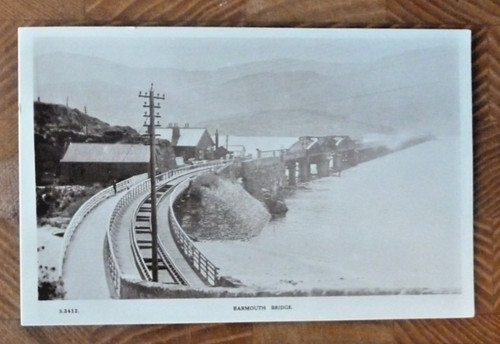 Postcard barmouth railway - postcard,