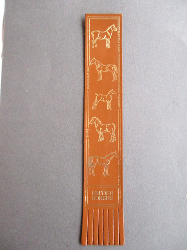 Leather bookmark british - leather,