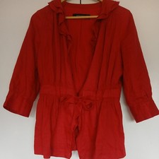 Zara Women Size M Red Linen