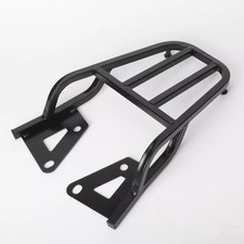 Luggage Rack Universal Motorcycle Rear Shelf Refitted Boxes Tail Fin Metal Black