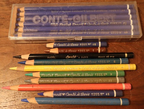 Pastel pencils lot - pencils, a