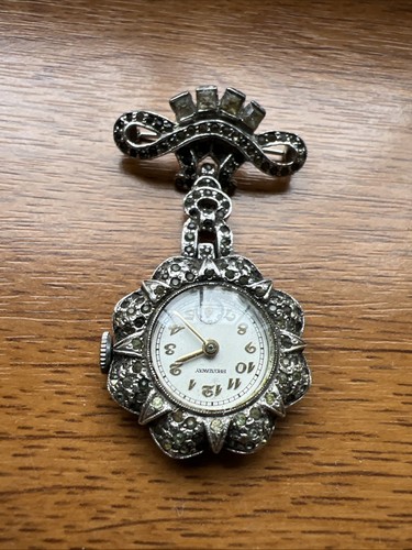Antique silver ladies fob - ladies,