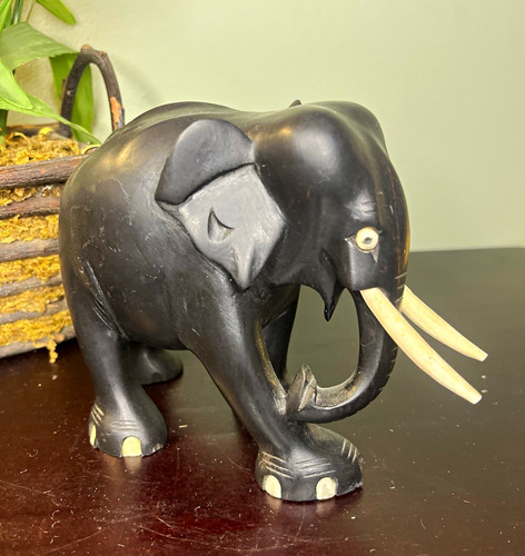 Vintage hand carved ebony - hand,