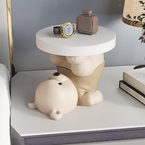 Bear statue side - table, coffee