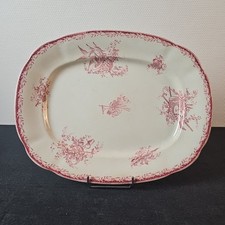 Rectangular dish decor Watteau