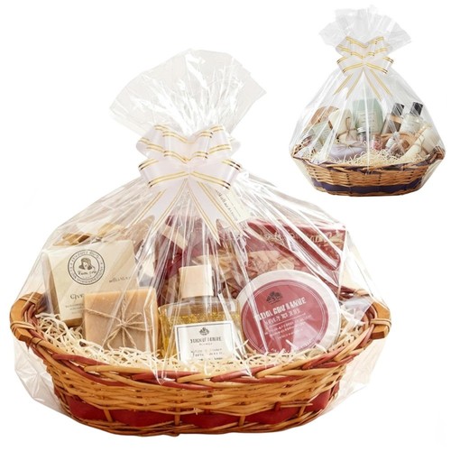 Large oval wicker basket xmas - large,