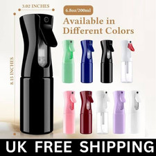 Mist Hair Spray Bottle Continuous Barber Water Sprayer Salon Plant Mister 200ml