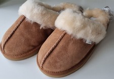 FatFace Tan Mule Slippers - Size M (Medium), UK 5-6.5 - Brand New