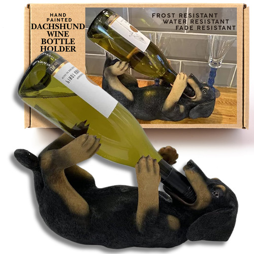 Dachshund wine bottle - holder,