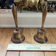 Vintage Solid Brass Hand Bells