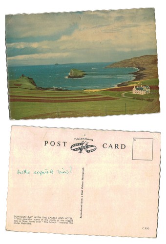 Vintage postcard duntulm - postcard,